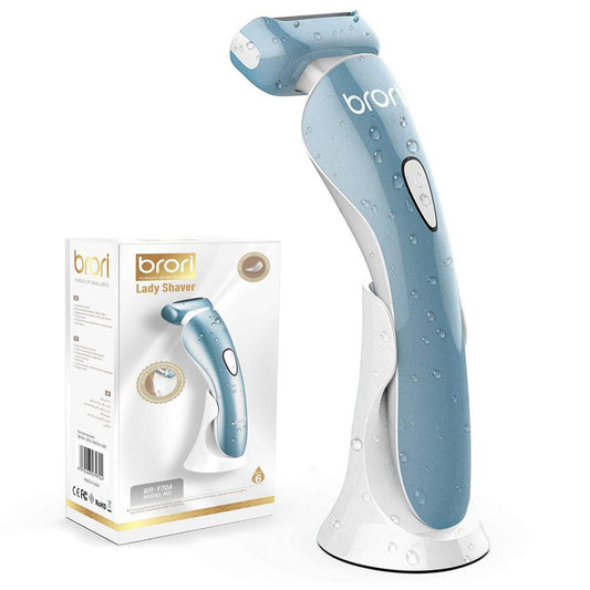 💙⚡ Brori Electric Shaver for Women – Duck Egg Blue ⚡💙