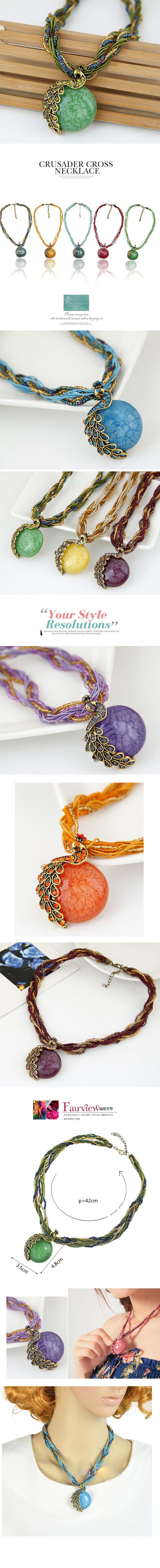 🦚 Bohemian Peacock Ethnic Style Beaded Necklaces 🦚