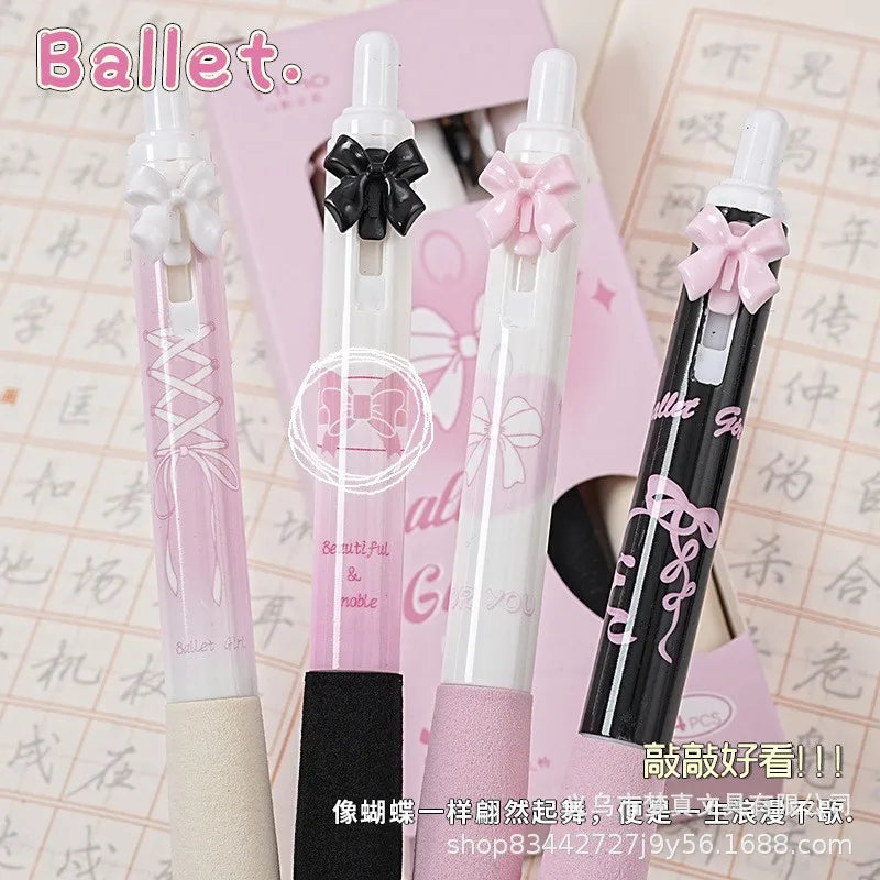 🎀 4pc Cute Bow Pen Set 🎀