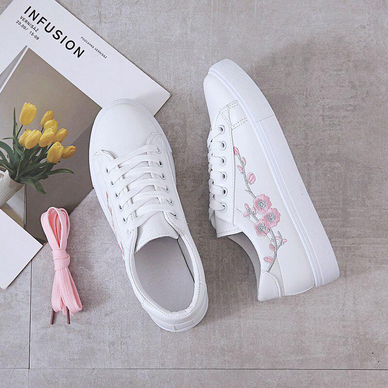 👟🌸 Blue & Pink Floral Trainers 🌸👟