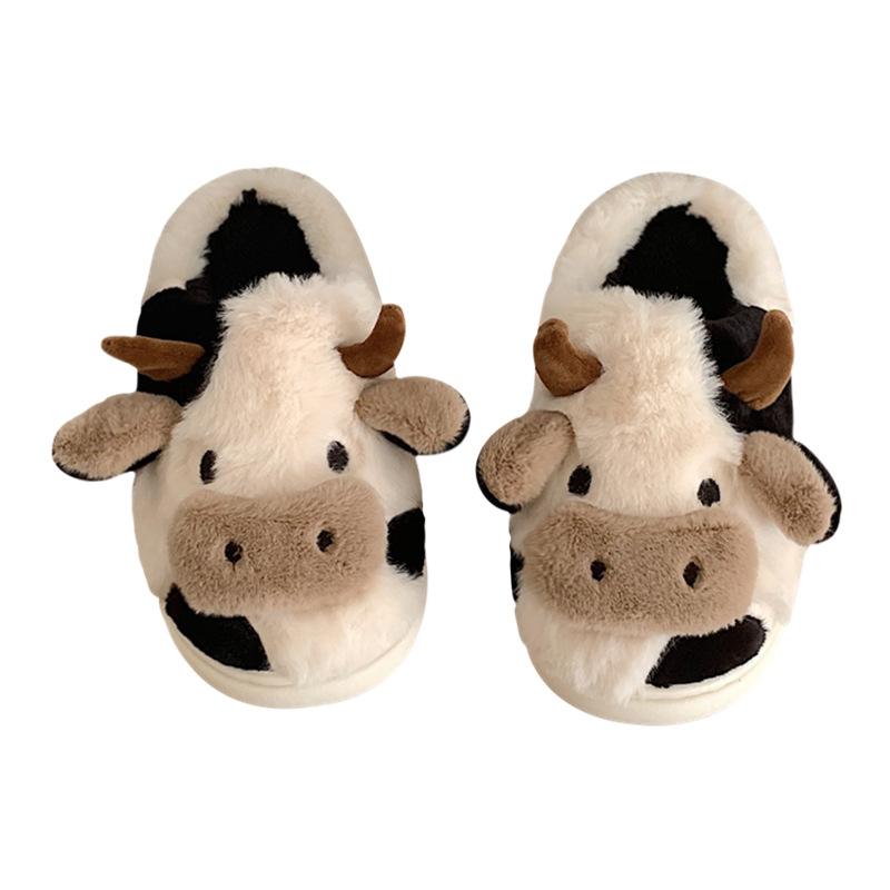 🐄 Unisex Cute Cow Head Slippers
