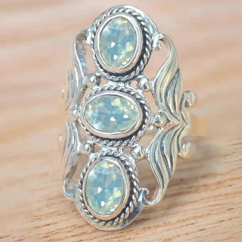 💍 Retro Bohemian Silver Plated Ring 💍