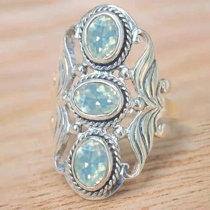 💍 Retro Bohemian Silver Plated Ring 💍