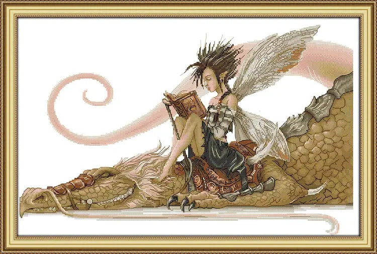 Fairy & Dragon Cross Stitch Kit