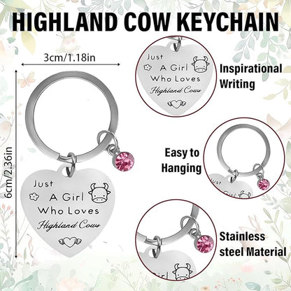 4pc Highland Cow Stationary Gift Set