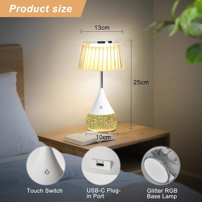 ✨ Glittery Colour Changing LED Table Lamp ✨