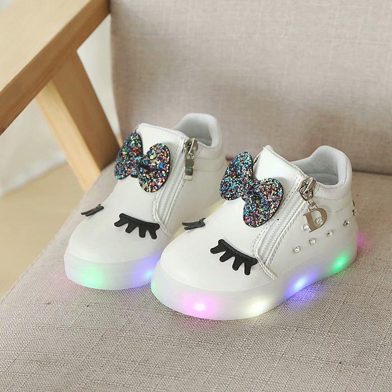 🤍 Children's Light Up White Boots 🤍