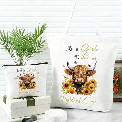 4pc Highland Cow Gift Set