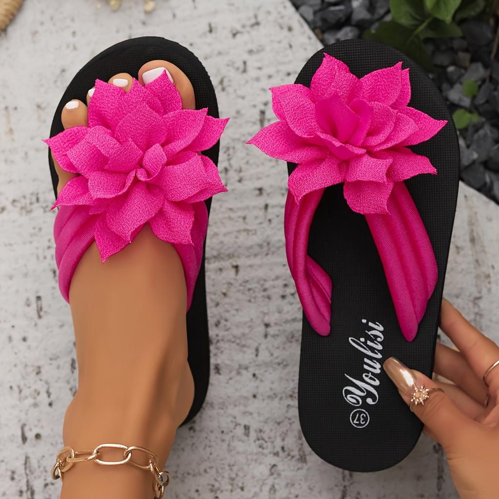 🌸 Ladies Flower Flip Flops 🌸