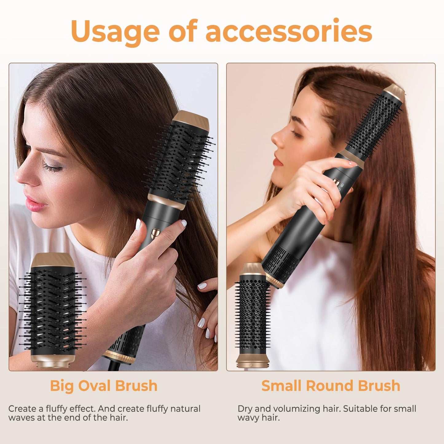 6-in-1 Hair Styler Set with Air Curler & Blow Dryer Brush