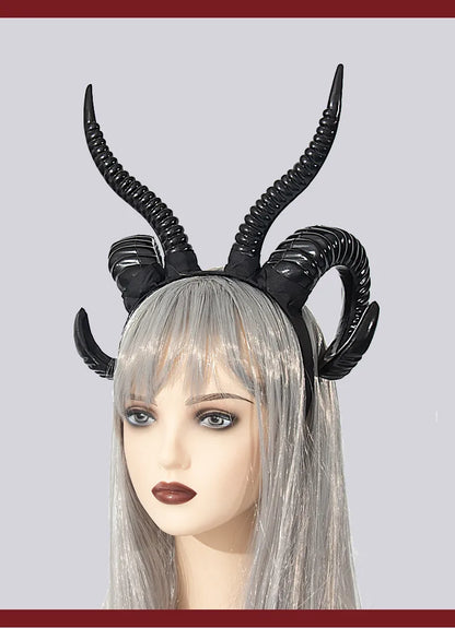 🖤 Baphomet Sheep Horn Headband 🖤