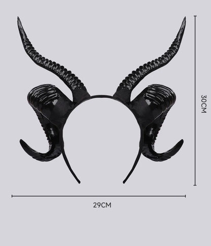 🖤 Baphomet Sheep Horn Headband 🖤