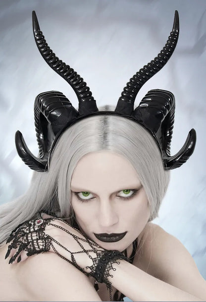 🖤 Baphomet Sheep Horn Headband 🖤