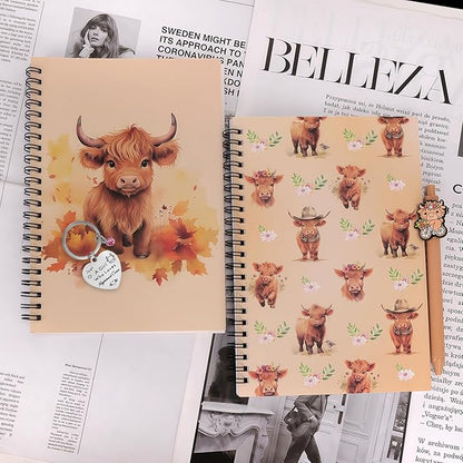 4pc Highland Cow Stationary Gift Set