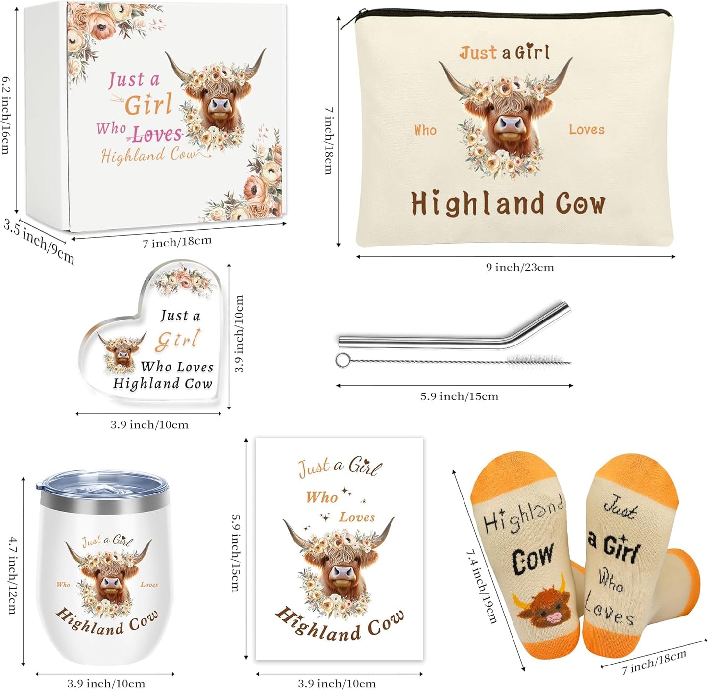 Highland Cow Gift Set