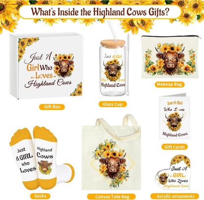 6pc Highland Cow Gift Set