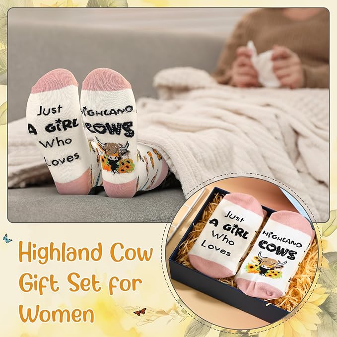 4pc Highland Cow Gift Set