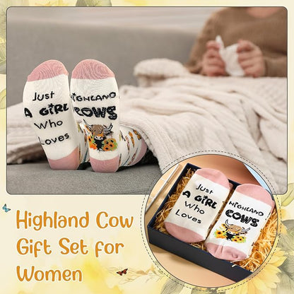 4pc Highland Cow Gift Set
