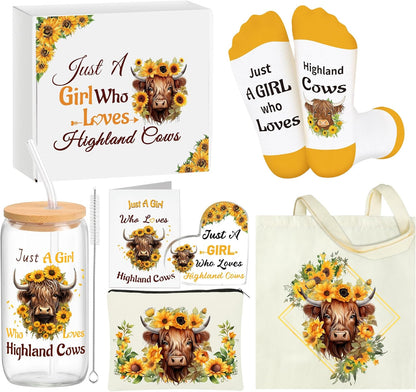 6pc Highland Cow Gift Set