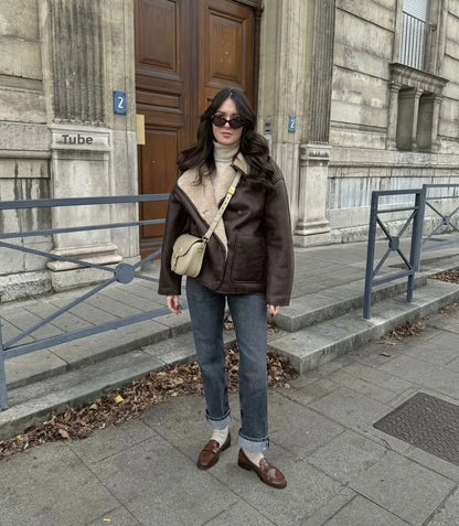 Casual Solid Colour Single Breasted Jacket