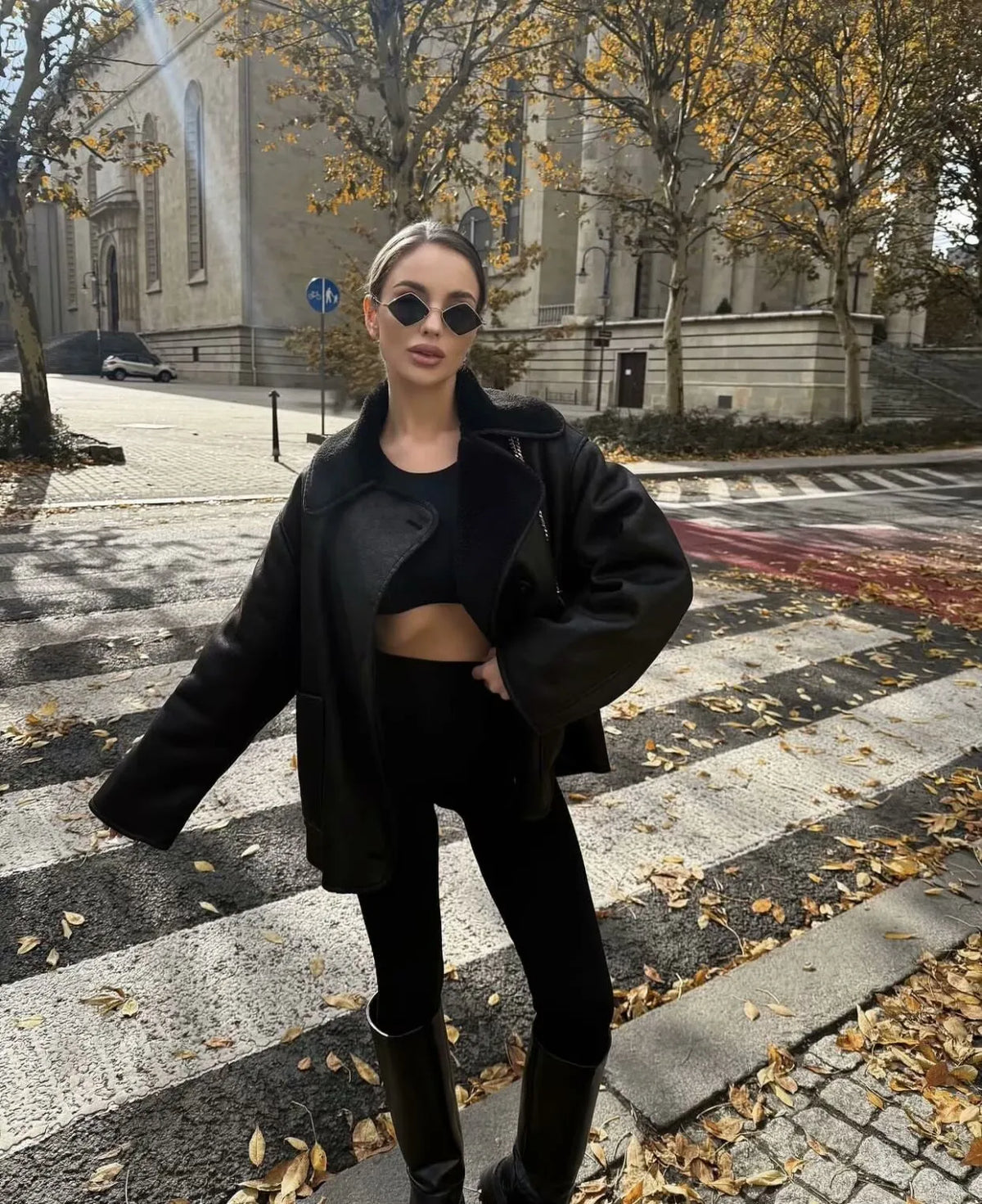 Casual Solid Colour Single Breasted Jacket