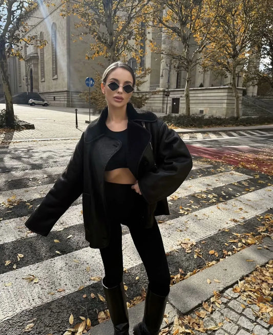 ✨ Casual Solid Colour Single Breasted Jacket ✨