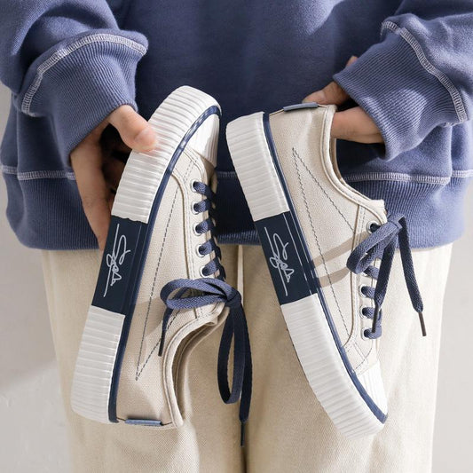 🤎💙 Unisex Beige & Blue Trainers 💙🤎