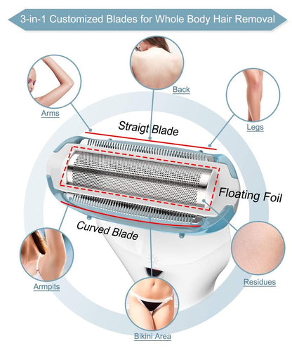 💙⚡ Brori Electric Shaver for Women – Duck Egg Blue ⚡💙