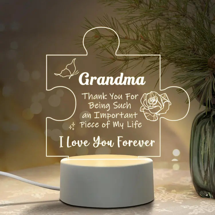 Grandma Jigsaw Puzzle Gift Light