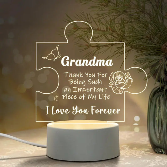 Grandma Jigsaw Puzzle Gift Light