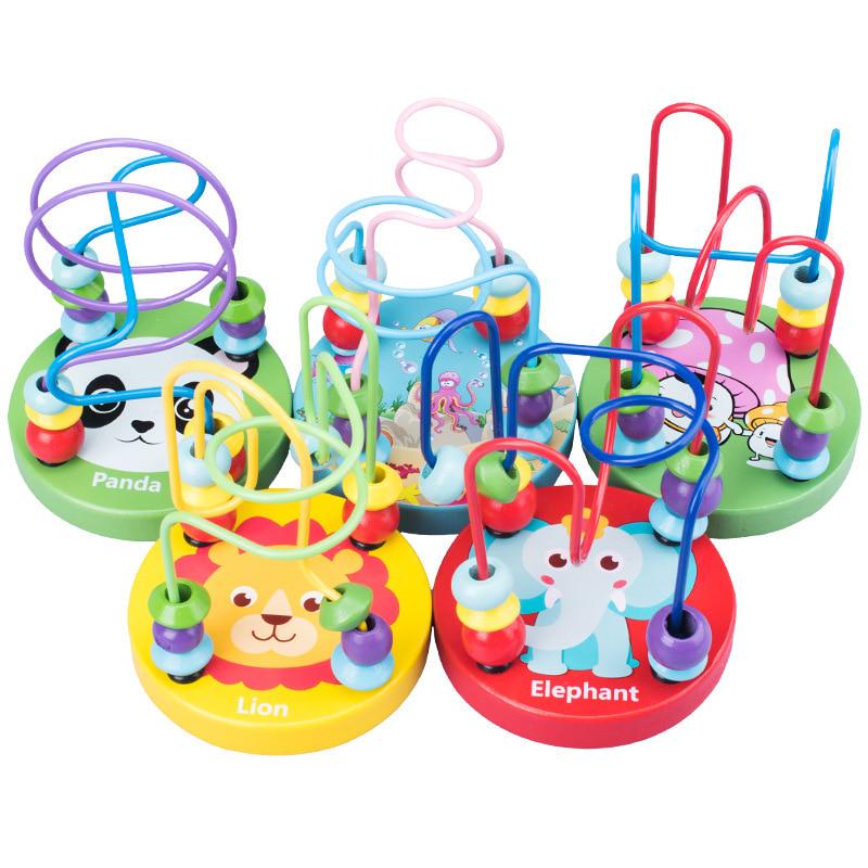 🎢 Montessori Wooden Bead Maze Roller Coaster 🎢