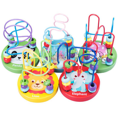 🎢 Montessori Wooden Bead Maze Roller Coaster 🎢