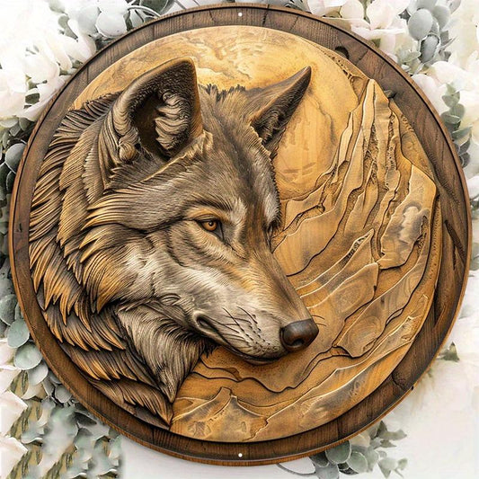 🐺 Wolf Carving Wooden Sign 🐺