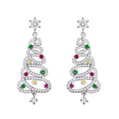 ✨🎄 Diamante Christmas Tree Earrings 🎄✨