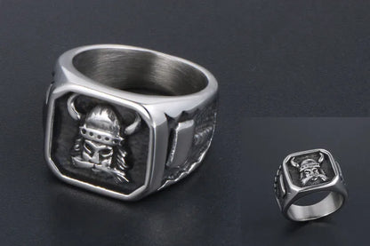 🛡️⚔️ Titanium Steel Viking Ring ⚔️🛡️