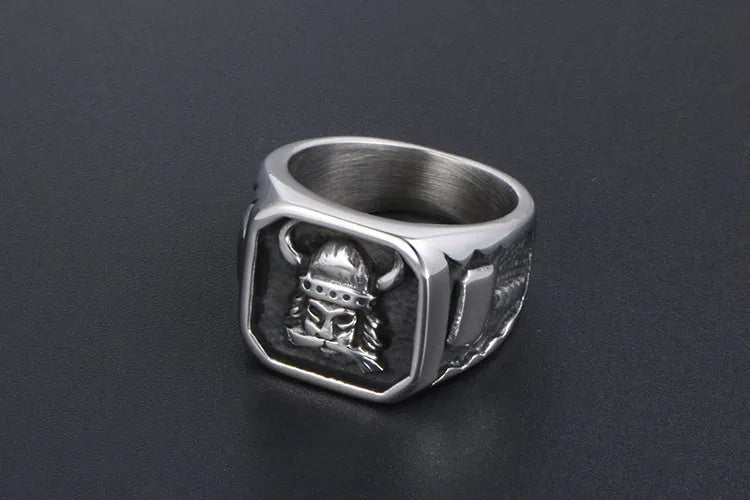 🛡️⚔️ Titanium Steel Viking Ring ⚔️🛡️