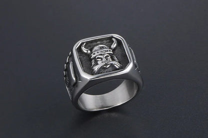 🛡️⚔️ Titanium Steel Viking Ring ⚔️🛡️