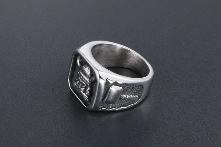 🛡️⚔️ Titanium Steel Viking Ring ⚔️🛡️