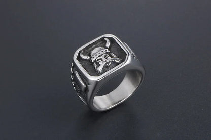 🛡️⚔️ Titanium Steel Viking Ring ⚔️🛡️