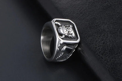 🛡️⚔️ Titanium Steel Viking Ring ⚔️🛡️