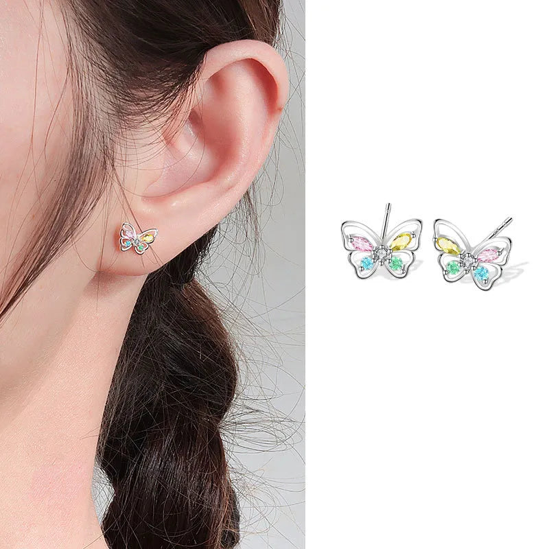 🦋 Multicoloured Sterling Silver 925 Butterfly Jewellery 🦋
