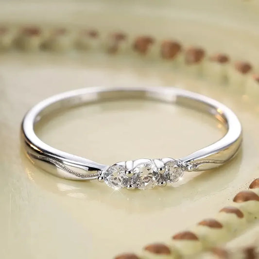 💍 Sterling Silver 925 Geometric Ring 💍