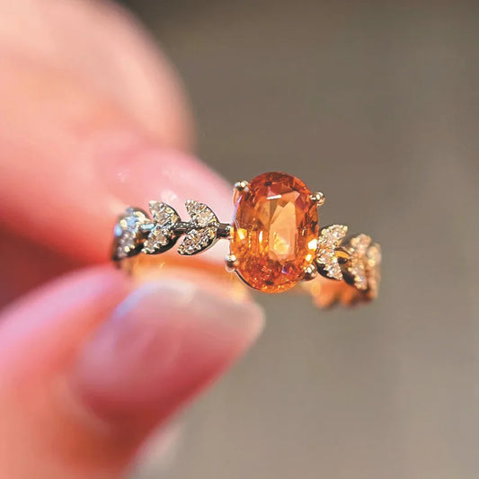 🧡 Sterling Silver 925 Fanta Orange Yellow Ring 🧡