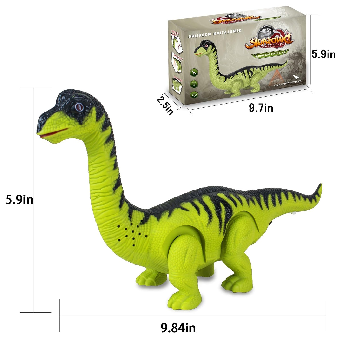 🦖✨ Electric Walking Dinosaur Toy with Lights & Sounds ✨🦖