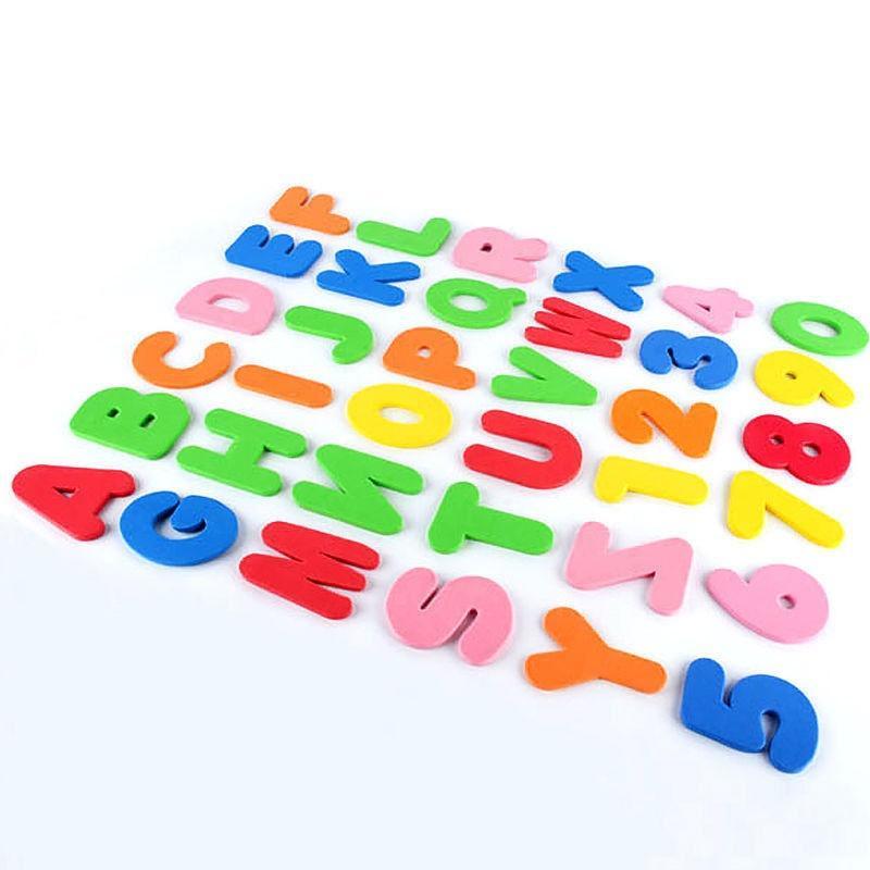 🛁 Bath Time Fun - 36pc Foam Letters & Numbers Floating Bath Toys 🛁