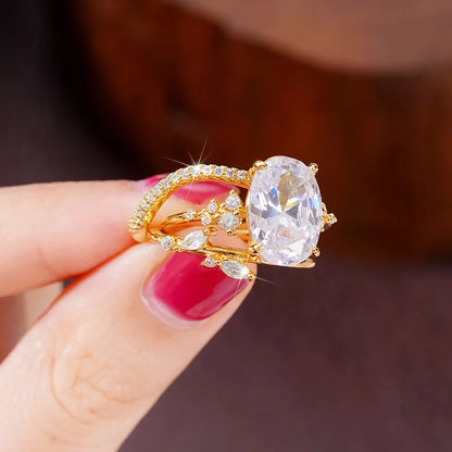 3pc Gold Ring Set