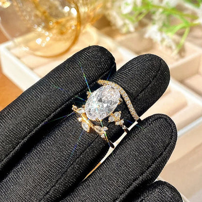 3pc Gold Ring Set