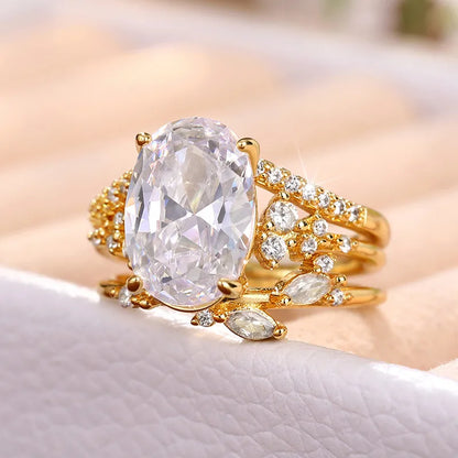 3pc Gold Ring Set