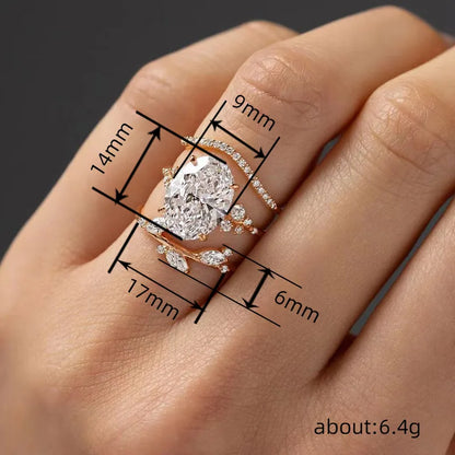 3pc Gold Ring Set