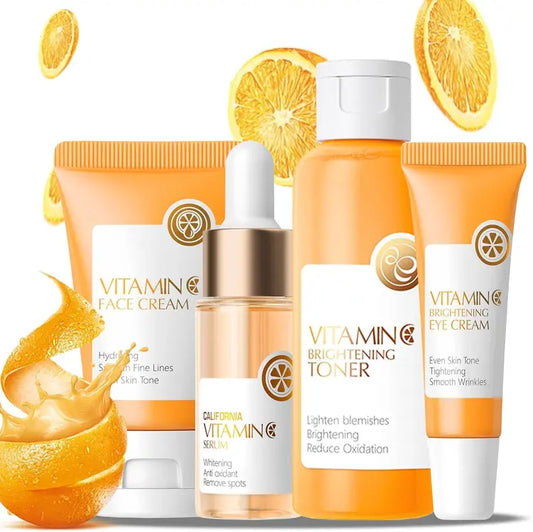 ✨ 4pc Skincare Gift Set – Vitamin C Beauty Set ✨